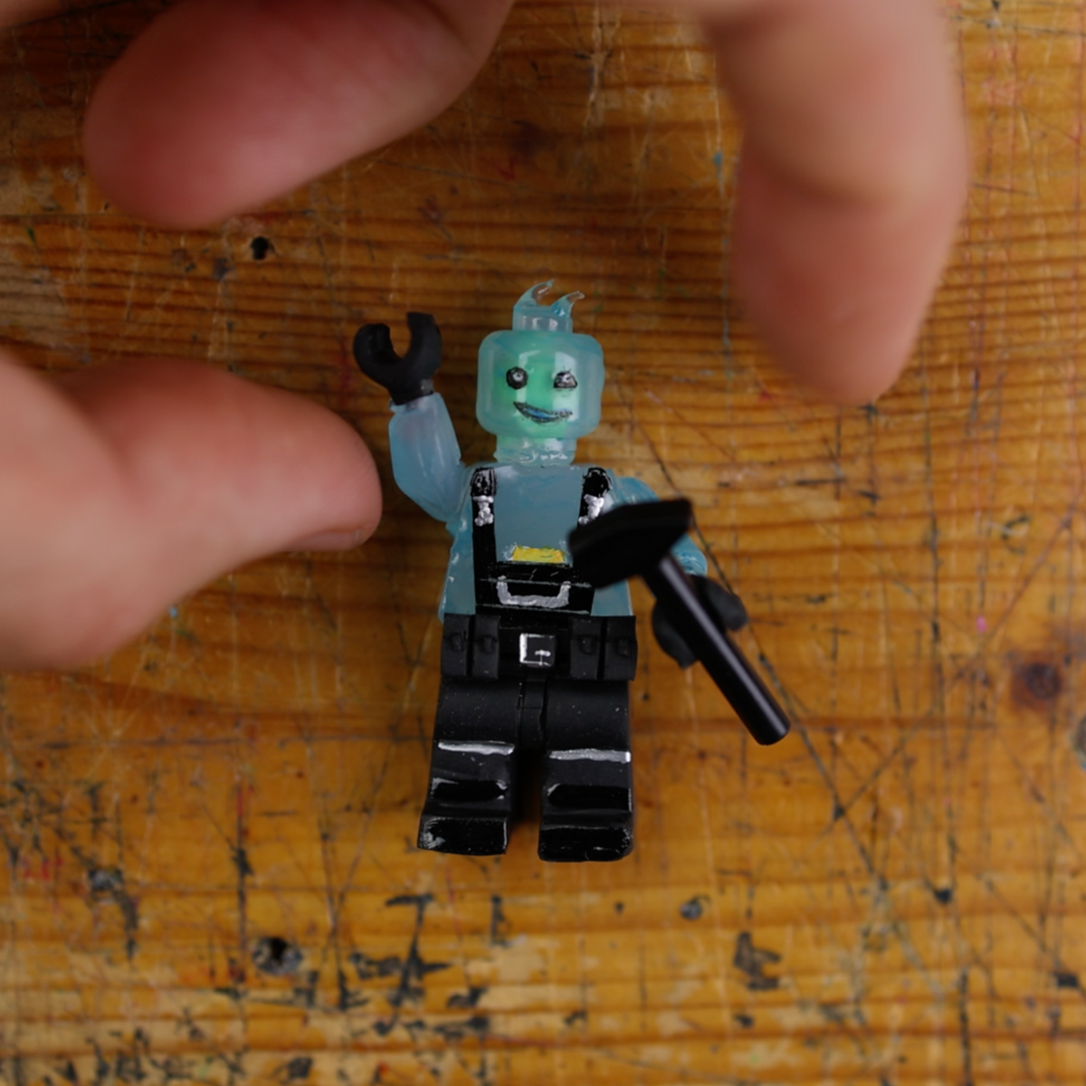 Rippley – Fortnite X Lego Minifigure ORIGINAL ART – ClayClaim