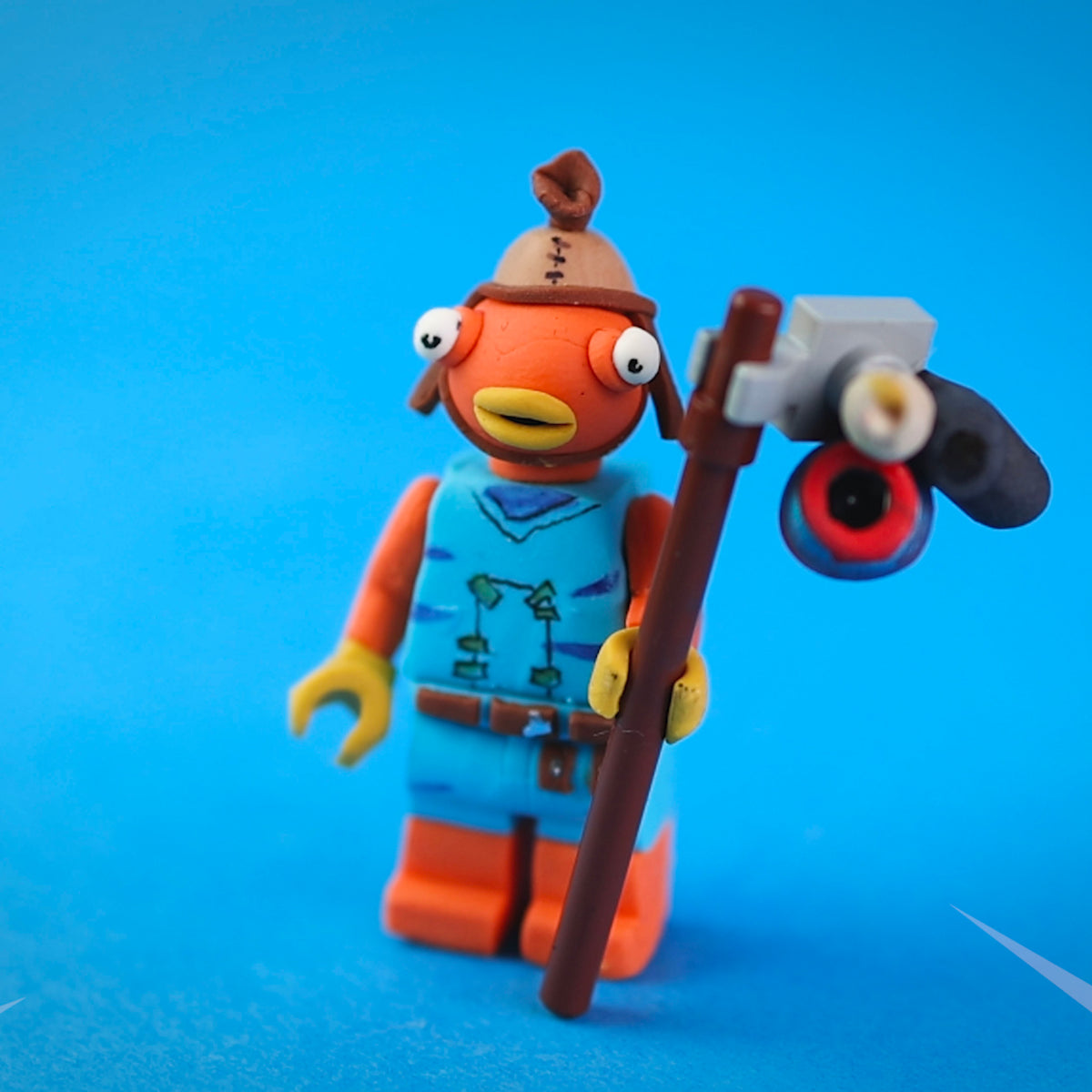 Fish Stick – Fortnite X Lego Minifigure ORIGINAL ART – ClayClaim