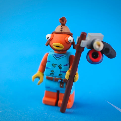 Fish Stick – Fortnite X Lego Minifigure ORIGINAL ART - ClayClaim