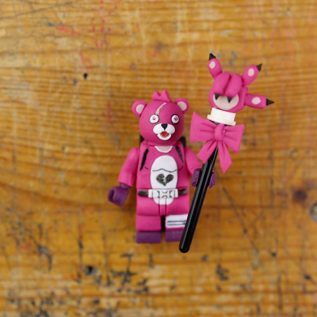 Cuddle Team Leader – Fortnite X Lego Minifigure ORIGINAL ART - ClayClaim