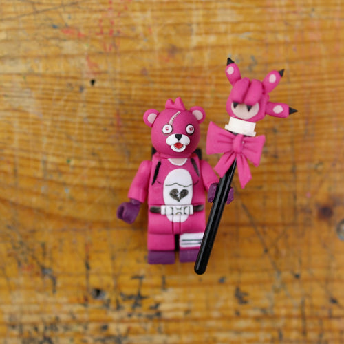 Cuddle Team Leader – Fortnite X Lego Minifigure ORIGINAL ART - ClayClaim