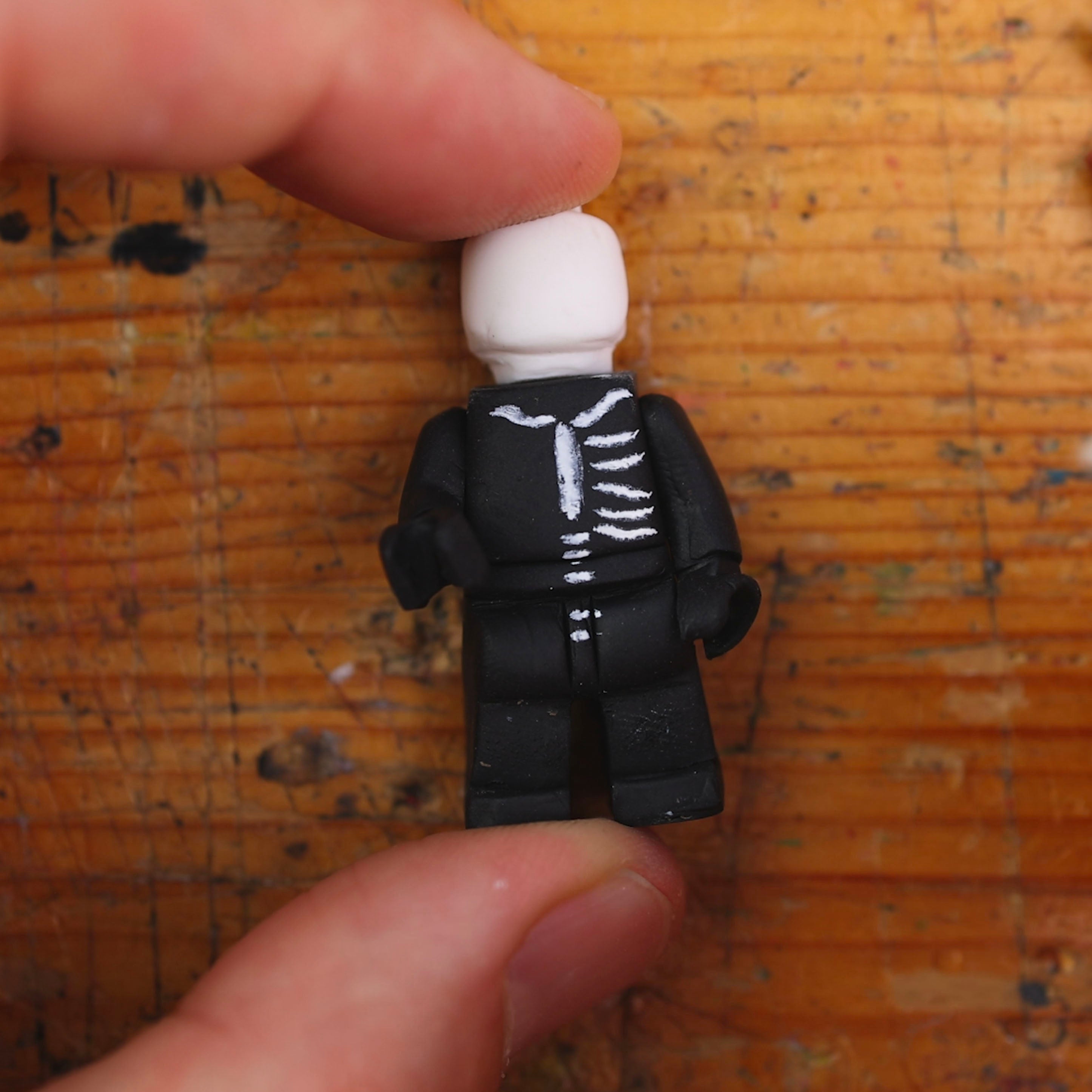 Skull Trooper – Fortnite X Lego Minifigure ORIGINAL ART - ClayClaim