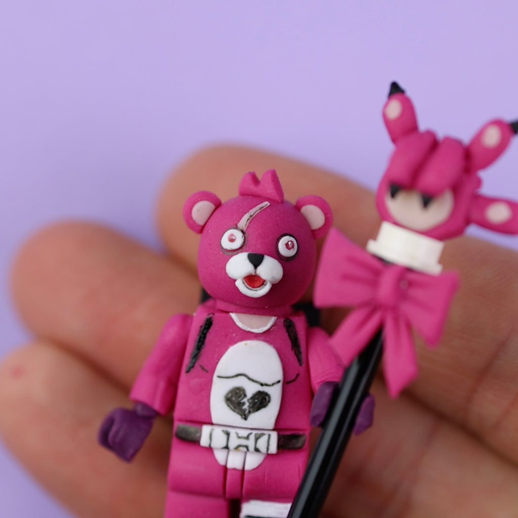 Cuddle Team Leader – Fortnite X Lego Minifigure ORIGINAL ART - ClayClaim