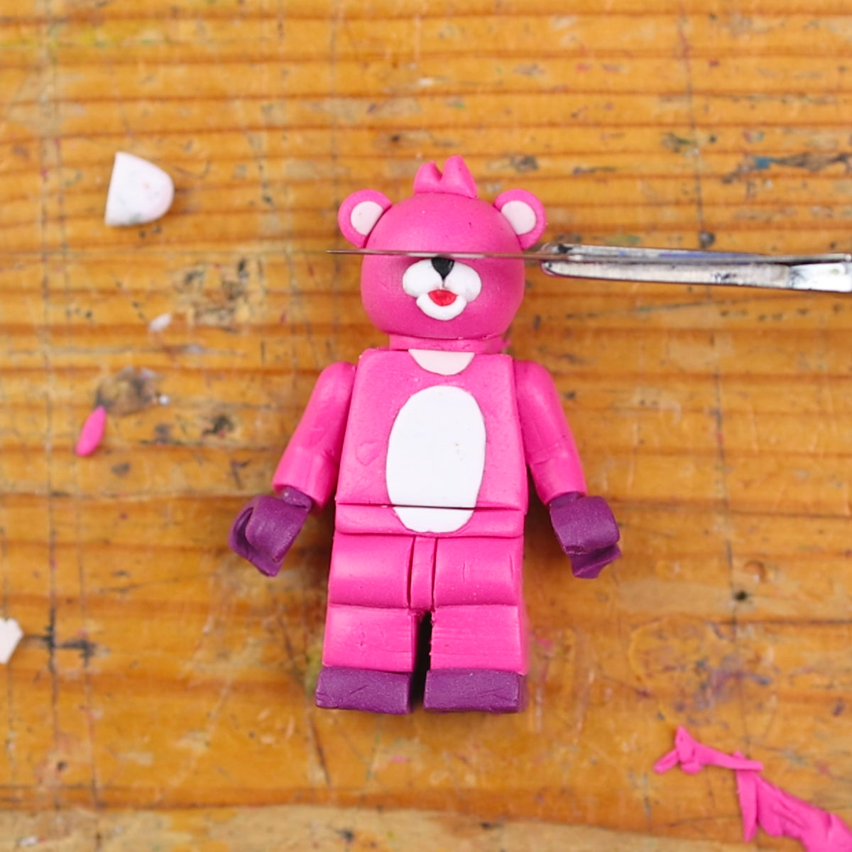 Cuddle Team Leader – Fortnite X Lego Minifigure ORIGINAL ART - ClayClaim