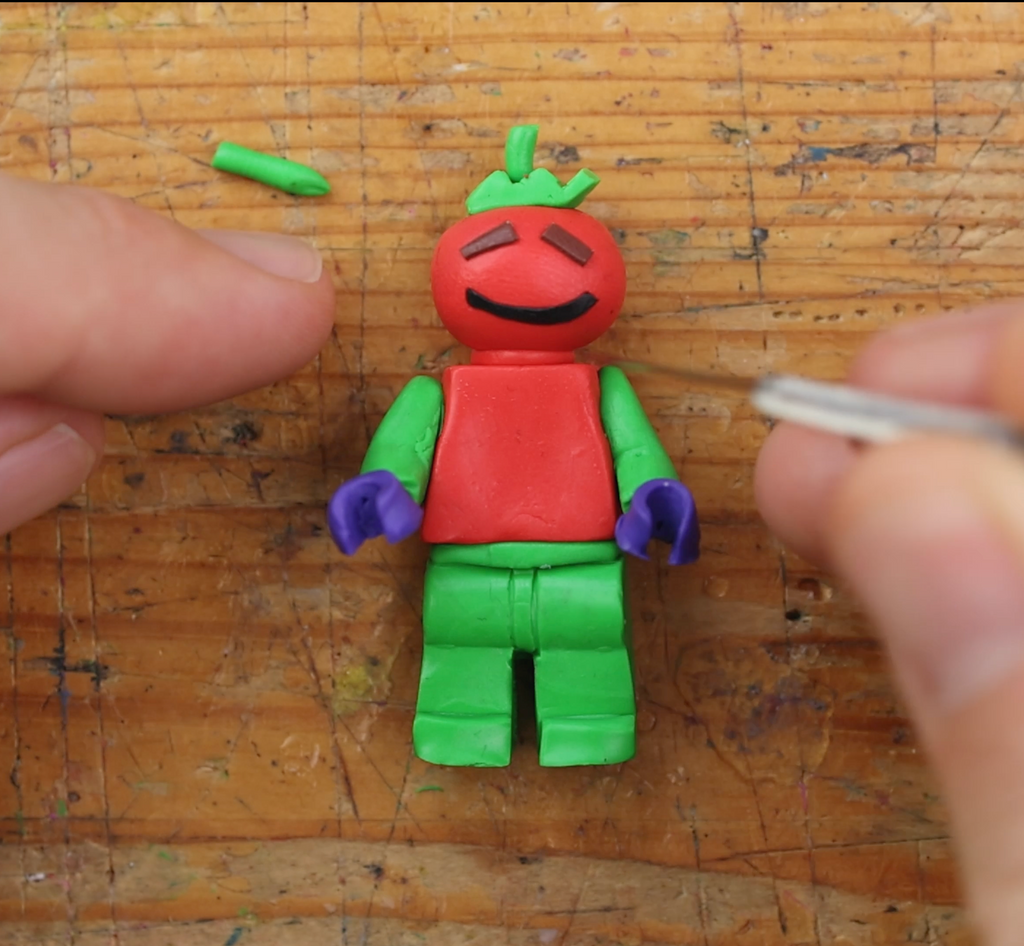 Tomato Head – Fortnite X Lego Minifigure ORIGINAL ART - ClayClaim