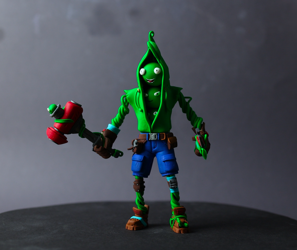 PEABODY from Fortnite – ORIGINAL ART – ClayClaim