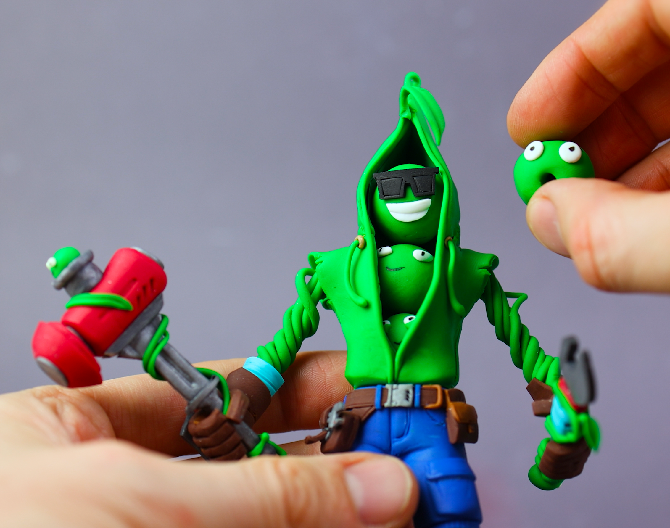 PEABODY from Fortnite – ORIGINAL ART - ClayClaim